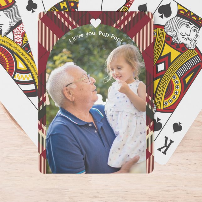 Baraja De Cartas Foto del Día del Padre para el abuelo (Subido por el creador)