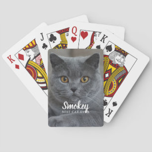 Baraja De Cartas Foto del Mascota "Mejor Gato de la Historia" perso