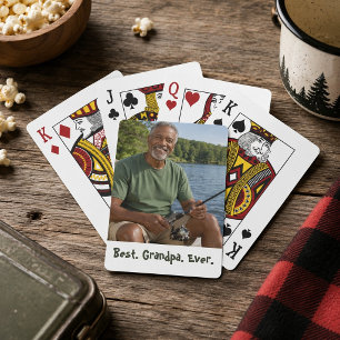 Baraja De Cartas Foto del mejor abuelo del mundo