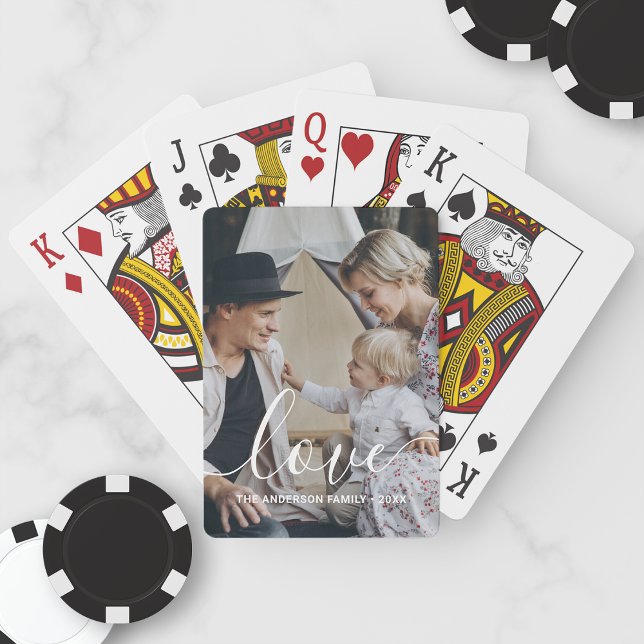 Baraja De Cartas Foto familiar de Personalizado 'Amor' con nombre p (Subido por el creador)