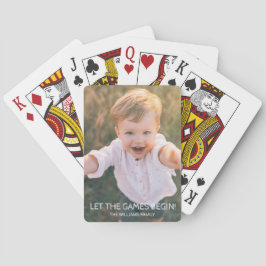 Baraja De Cartas Foto familiar de personalizado que permitan comenz