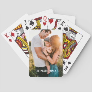Baraja De Cartas Foto Familiar Personalizada Moderna