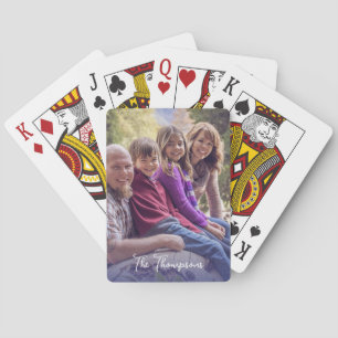Baraja De Cartas Foto familiar simple moderna