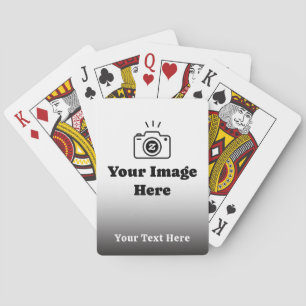 Baraja De Cartas Foto favorita personalizada con texto