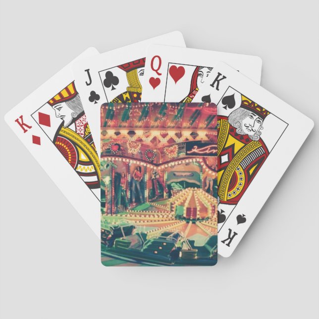 Baraja De Cartas Foto filtrada de feria retro (Reverso)