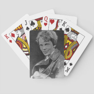Baraja De Cartas "Foto firmada por Amelia Earhart"