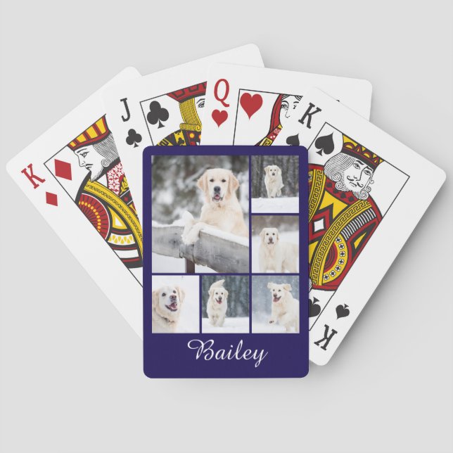 Baraja De Cartas Foto mascota personalizada (Reverso)