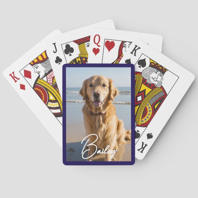Baraja De Cartas Foto mascota personalizada (Reverso)