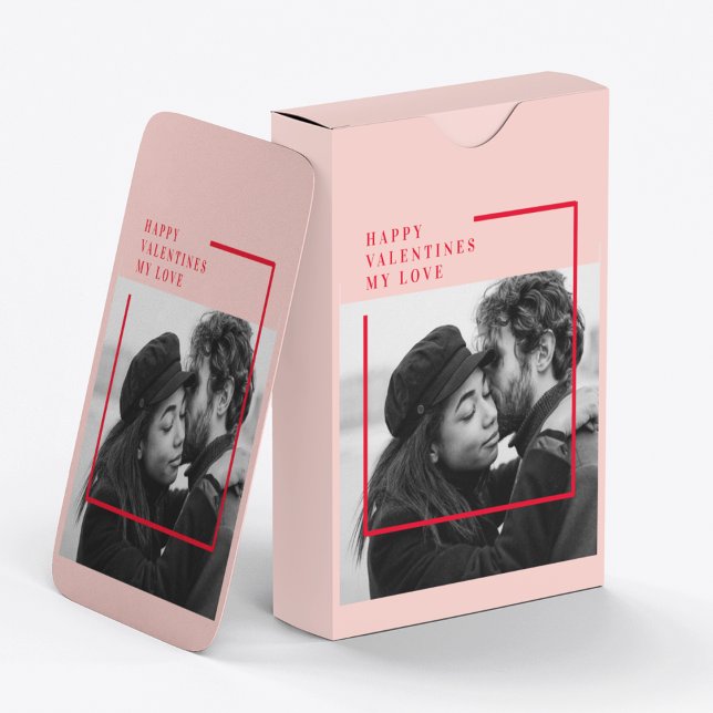Baraja De Cartas Foto moderna | Regalo de San Valentín Red & Pink H (Subido por el creador)