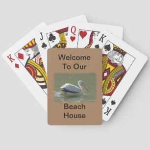 Baraja De Cartas Foto Pelican Coastal Bird Summer Beach House