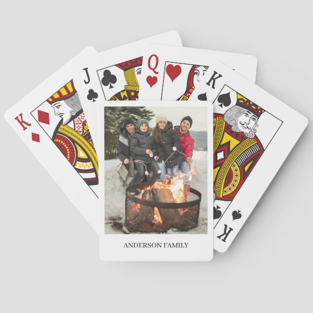 Baraja De Cartas Foto personalizada (Reverso)