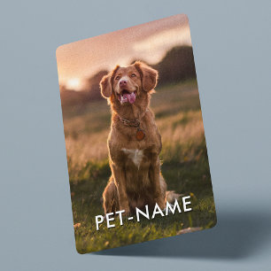 Baraja De Cartas Foto personalizada con el nombre de tu perro