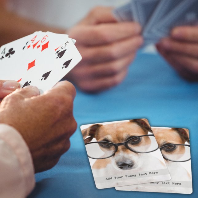 Baraja De Cartas Foto personalizada con su propio meme gracioso (Subido por el creador)