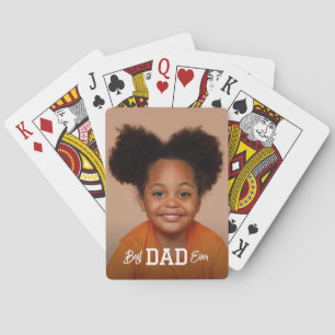 Baraja De Cartas Foto personalizada Mejor Papá del Mundo