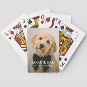 Baraja De Cartas Foto personalizada moderna de mascota