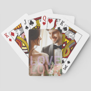 Baraja De Cartas Foto Personalizada para Parejas y Familia, AMOR