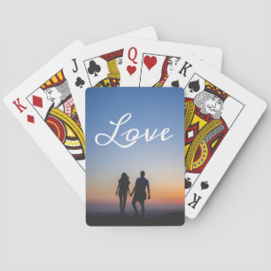 Baraja De Cartas Foto personalizado Love Girlfriend Boyfriend Scrip
