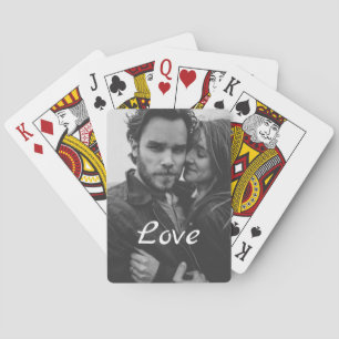 Baraja De Cartas Foto personalizado Love Girlfriend Boyfriend Scrip