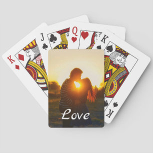 Baraja De Cartas Foto personalizado Love Girlfriend Boyfriend Scrip