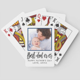 Baraja De Cartas Foto Personalizado personalizada del Día del Padre