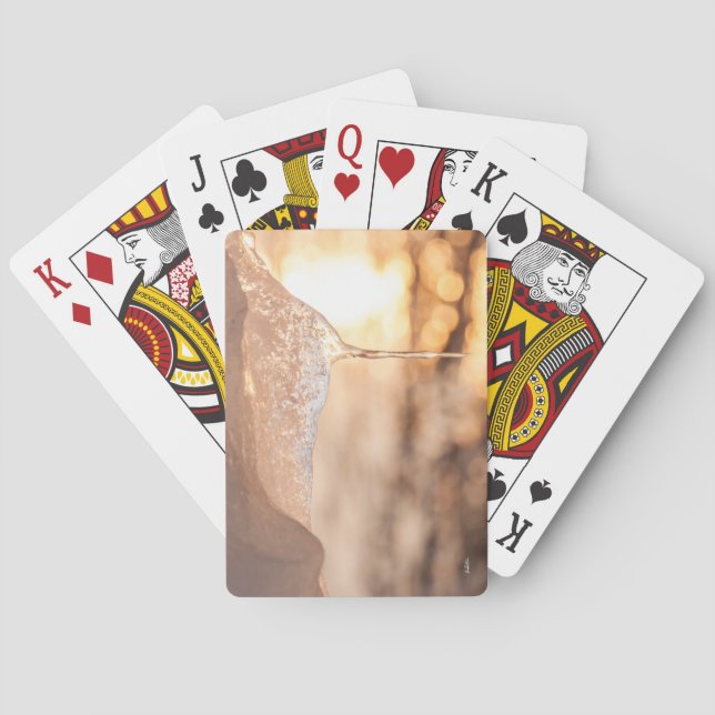 Baraja De Cartas foto sol a través del hielo (Reverso)