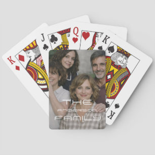 Baraja De Cartas Foto - Tarjetas de juego con texto personalizado v