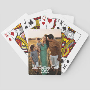 Baraja De Cartas Foto vertical completa - Texto personalizado del g