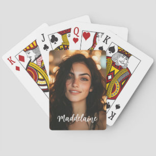 Baraja De Cartas Foto y nombre del personalizado