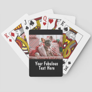 Baraja De Cartas Foto y texto personalizados
