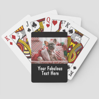 Baraja De Cartas Foto y texto personalizados