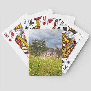 Baraja De Cartas Fotografía abandonada de la vieja casa