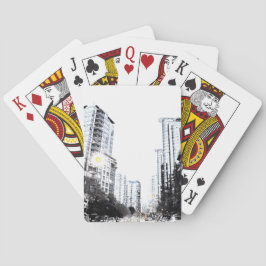 Baraja De Cartas fotografía de ciudad la noche