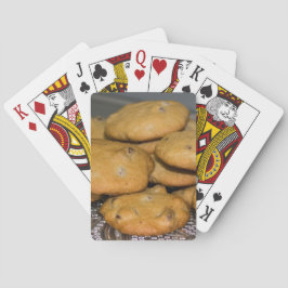 Baraja De Cartas Fotografía de comida de chocolate con galletas de