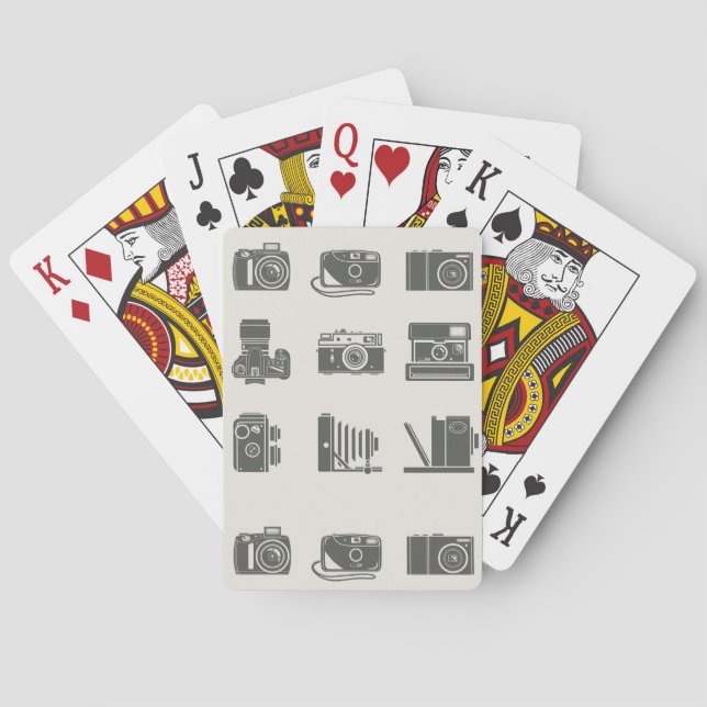 Baraja De Cartas Fotografía de época de cámaras (Reverso)