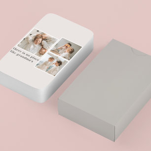 Baraja De Cartas Fotografía de grupo y mejor regalo de abuela de ci