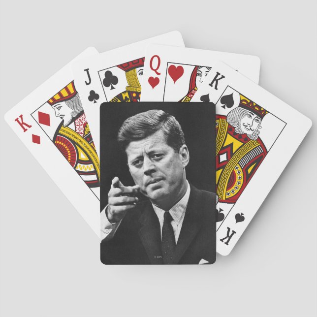 Baraja De Cartas Fotografía de John F. Kennedy 3 (Reverso)