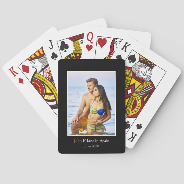 Baraja De Cartas Fotografía de marco, foto Personalizado - Personal (Reverso)