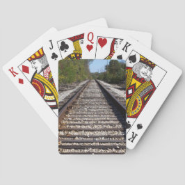 Baraja De Cartas Fotografía de pistas de tren ferroviario