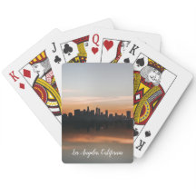 Fotografía de Skyline en Los Ángeles al atardecer