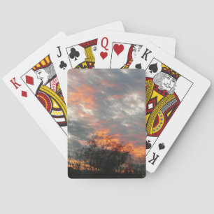 Baraja De Cartas Fotografía del paisaje natural del atardecer de in