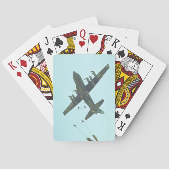 Baraja De Cartas Fotografía II de Lockheed CC-130E (Reverso)
