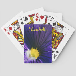 Baraja De Cartas Fotografía macrográfica púrpura pansy elegante flo