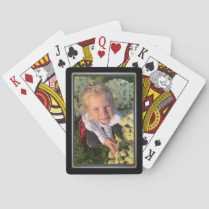 Baraja De Cartas Fotografía personal Marco negro biselado