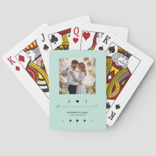 Baraja De Cartas Fotograma de reproductor de música personalizado
