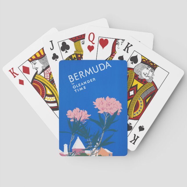 Baraja De Cartas Fotos antiguas estéticas de Bermudas (Reverso)