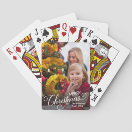 Baraja De Cartas Fotos de Personalizado simple de Feliz Navidad