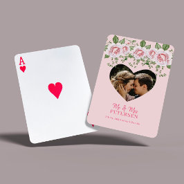 Baraja De Cartas Fotos personalizadas de boda para recién casados