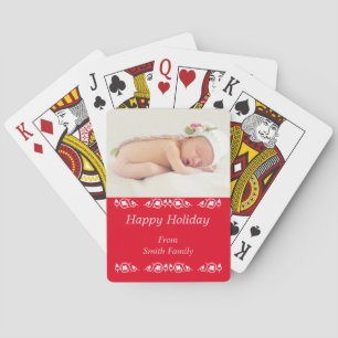 Baraja De Cartas Fotos personalizadas Felices Fiestas