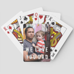 Baraja De Cartas Fotos personalizados jugando tarjetas para el Día 