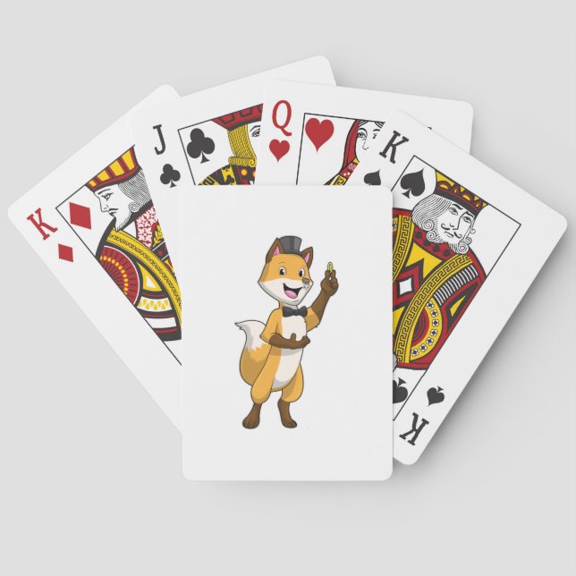 Baraja De Cartas Fox as Groom con anillo Boda (Reverso)